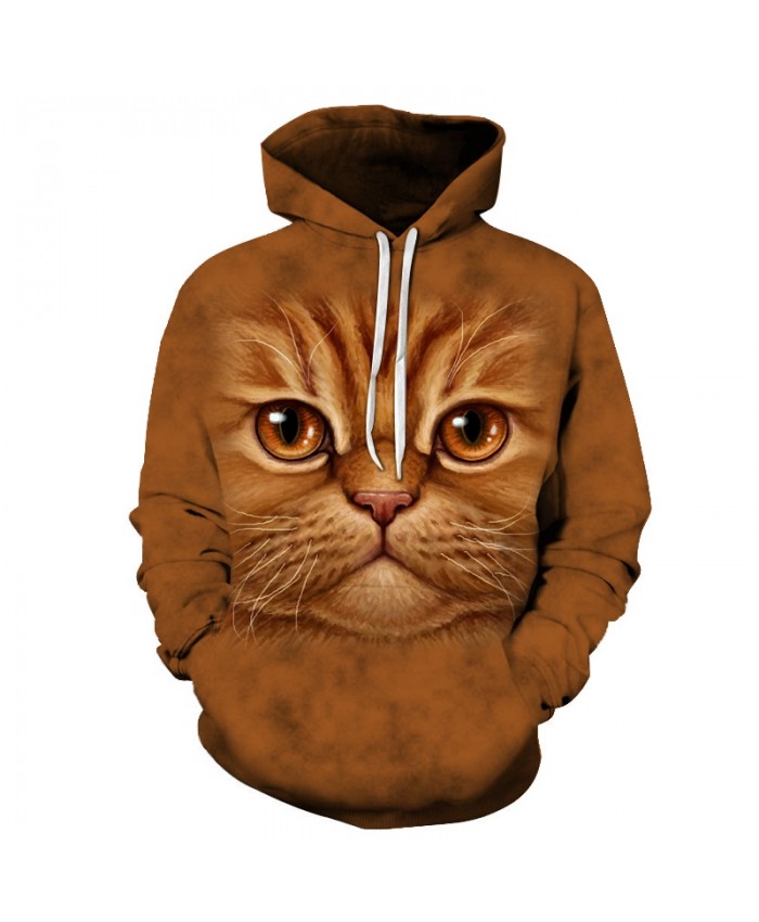 Cat Printed Hoodies Sweatshirts Men Women Tracksuit 3D Pullover Streetwear Hoody Hooded Coat Pocket Hoodie Drop Ship