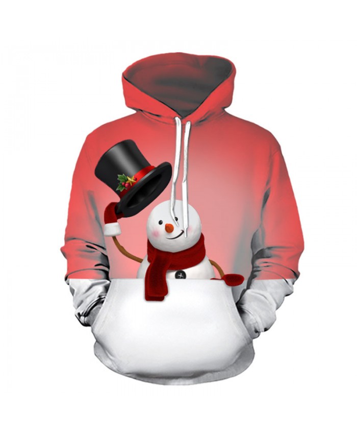 Christmas Snowman Christmas Hoodies 3D Sweatshirts Men Women Hoodie Print Couple Tracksuit Hooded Hoody Clothing