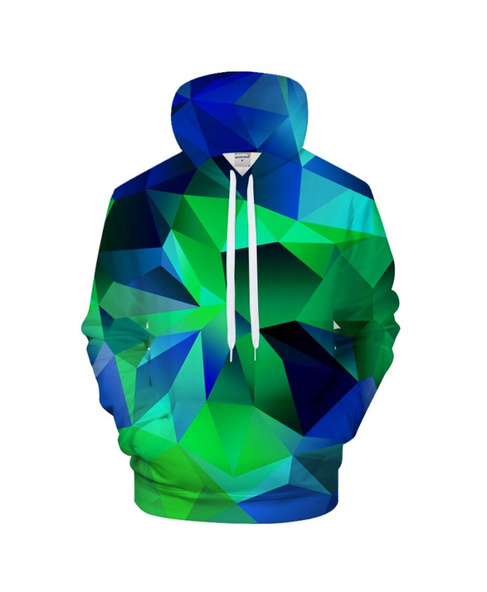 Green Geometry 3D Print Hoodies Men Women Casual Sweatshirt BrandTracksuit Pullover HoodedJacket Groot 2019 Drop Ship